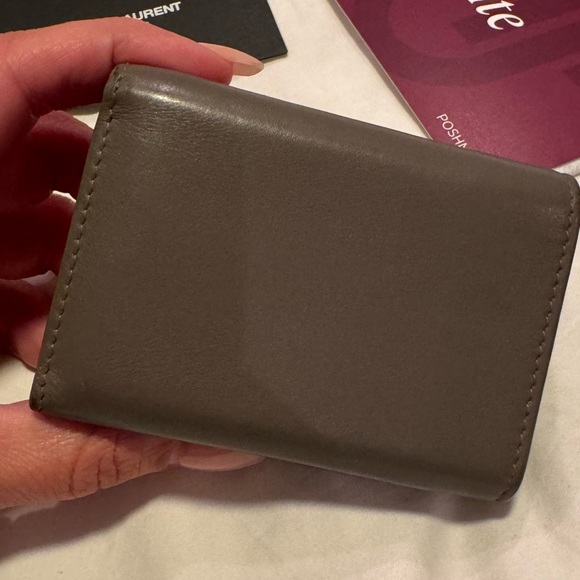 ⭐️AUTHENTIC YSL Mini Trifold Wallet - Picture 9 of 17
